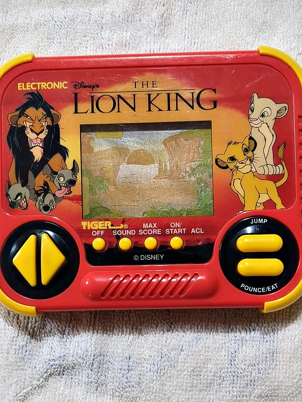 Vintage 1994 Tiger Electronics Disney The Lion King Handheld LCD Game Working